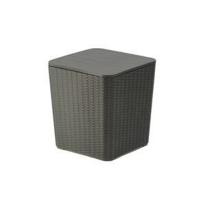 Mesa plástica Gardenlife auxiliar Capri Negra F433067