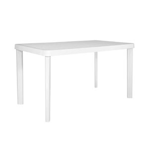 Mesa plástica Gardenlife rectangular Bali 120x70 Blanca F421