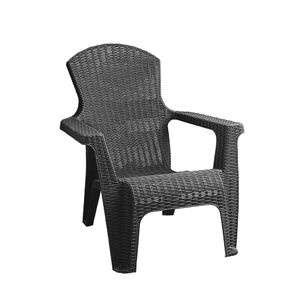 Sillón plástico Gardenlife Rattan Roma Grafito F785367