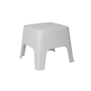 Mesa plástica Gardenlife auxiliar Sunset doble función Blanca F430000