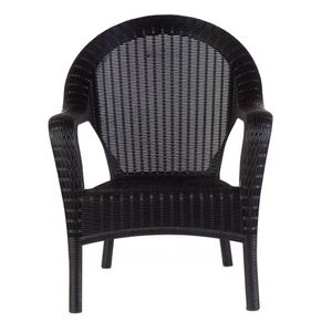 Sillon plástico Gardenlife Rattan Qatar Negro F785667