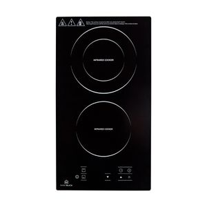 Anafe Vitrocerámico Doble Kanji KJB-EH2GL001 Negro
