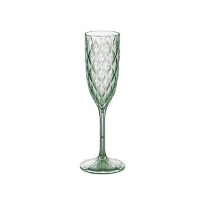 Copa Champagne acrílico Carol 200Ml. Glamour verde 5733-14234