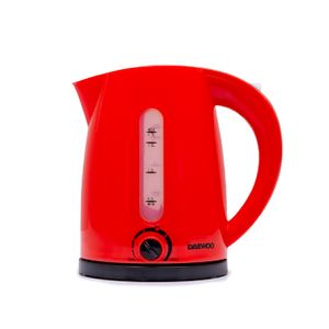 Pava eléctrica Daewoo 1.7 Lts. DEK1310RN Roja con base negra