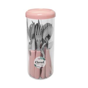 Set de subiertos Carol 24 Piezas 42024 Rosa